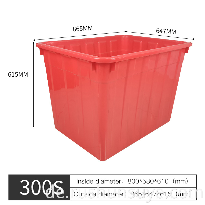 Red Plastic Box Without Lids